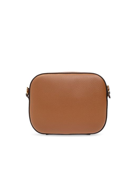 Stella McCartney Shoulder Bag With Logo in Brown