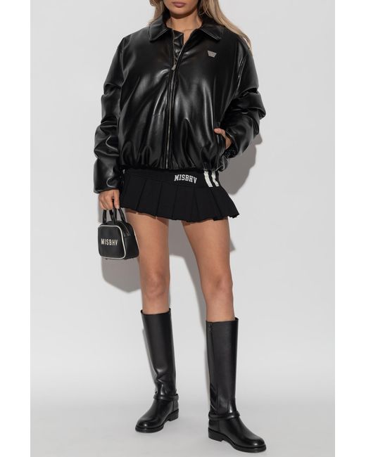 M I S B H V Black Skirt With Logo