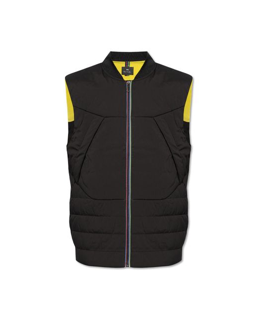 PS by Paul Smith Black Vest With Logo, for men
