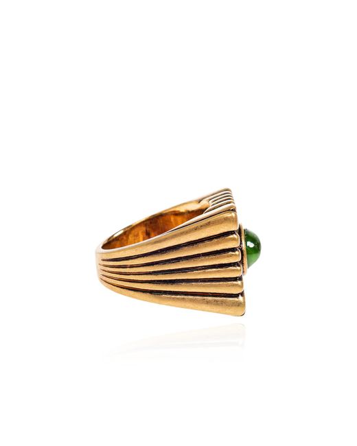 Versace White Brass Ring