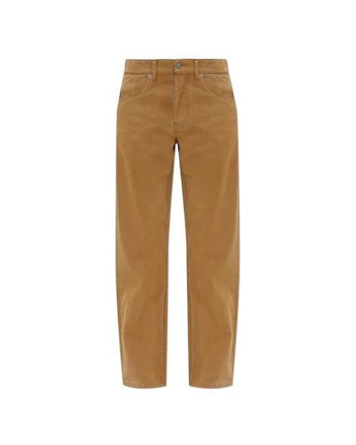 MM6 by Maison Margiela Natural Trousers With A 'Vintage' Effect