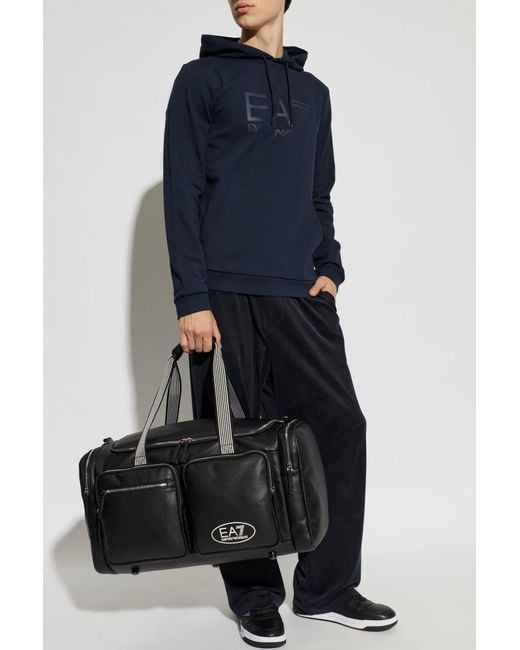 EA7 Blue Hoodie for men