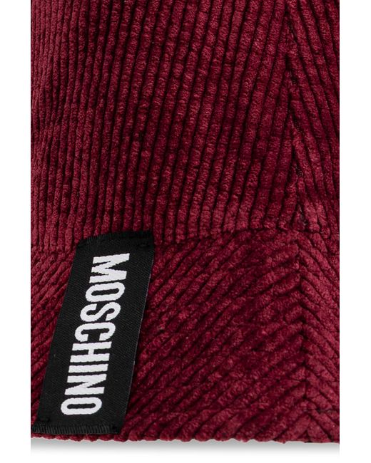 Moschino Red Reversible Hat