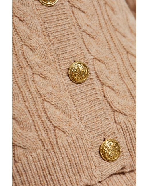 LoveShackFancy Natural Cardigan "Eugenie"