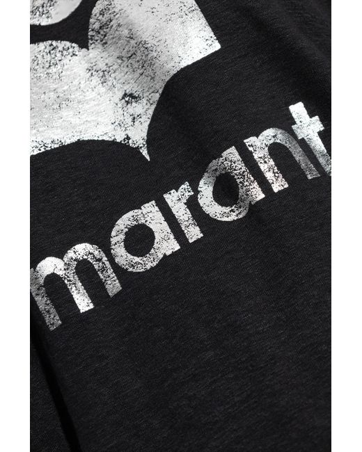 Isabel Marant Black T-Shirt "Kyanza"