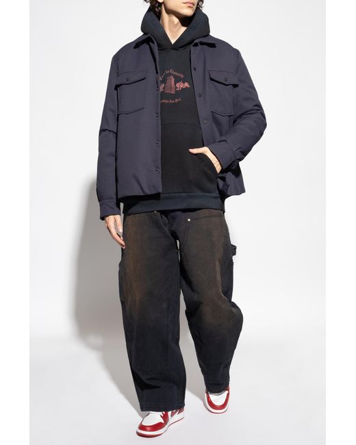 Willy Chavarria Black Wide-Leg Jeans for men