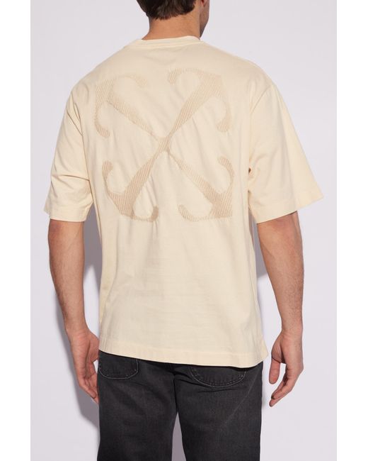 Off-White c/o Virgil Abloh White T-shirt With Logo, for men