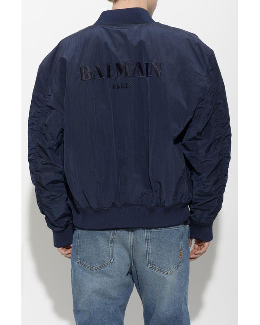 Balmain Blue "Bomber" Jacket for men