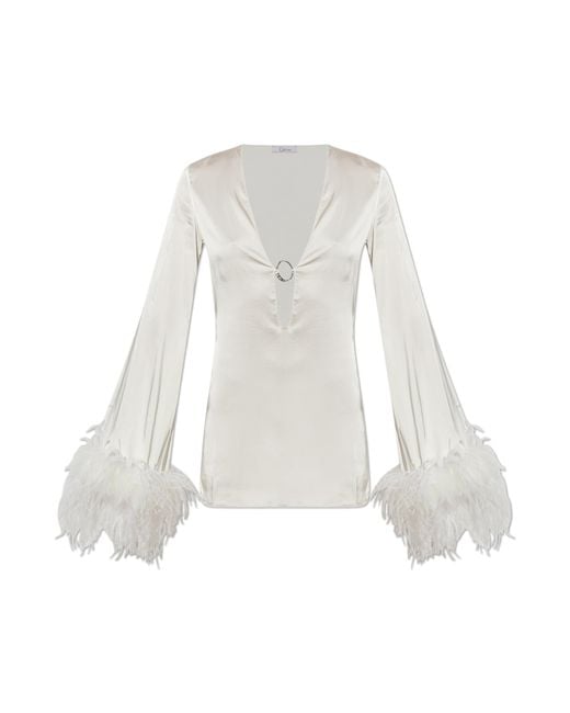 Oseree White Feather Dress