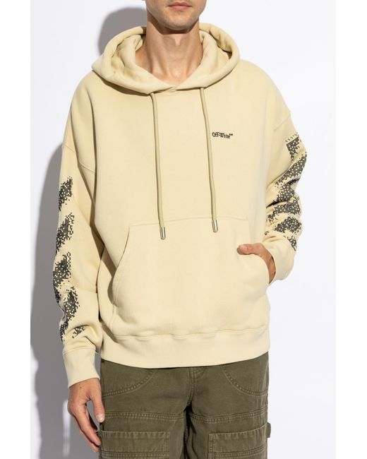 Off White c o Virgil Abloh Off Sweatshirt With Logo in Natural for Men Lyst UK