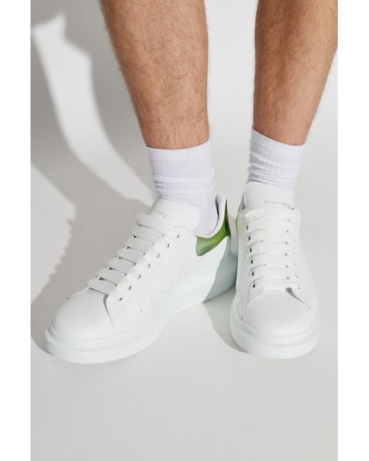 McQueen White Sports Shoes With Logo for men