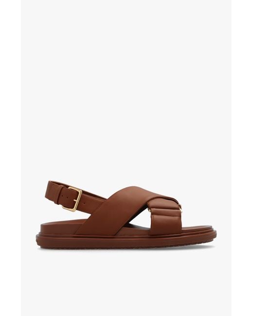 Marni Brown "Fussbett" Sandals