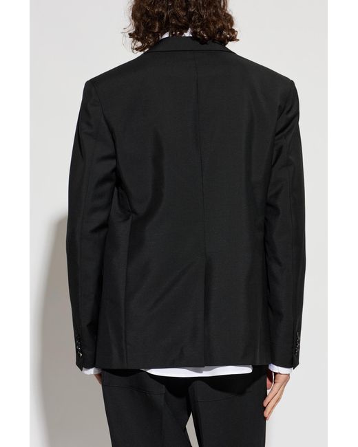 Jil Sander Black Wool Blazer With A Single Vent for men