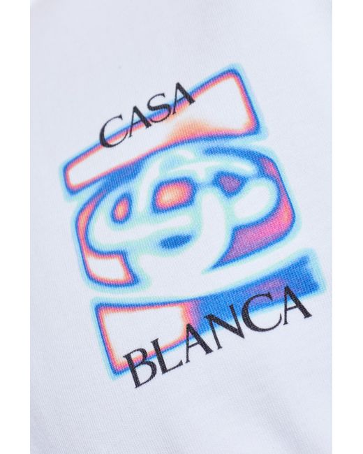 Casablanca Black T-Shirt With Logo for men