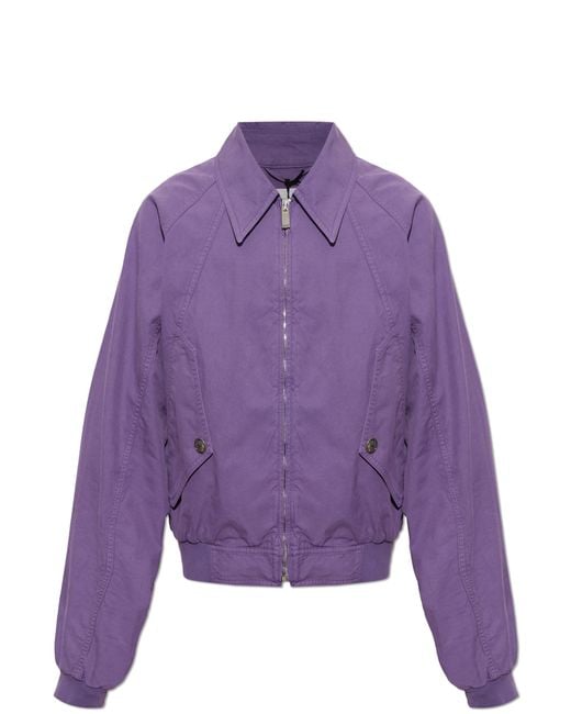 Versace Purple Cotton Jacket