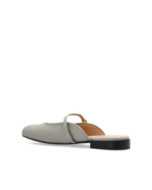 Furla Gray 'Etoile' Slides