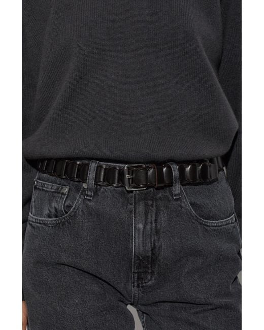 Lemaire Black Leather Belt