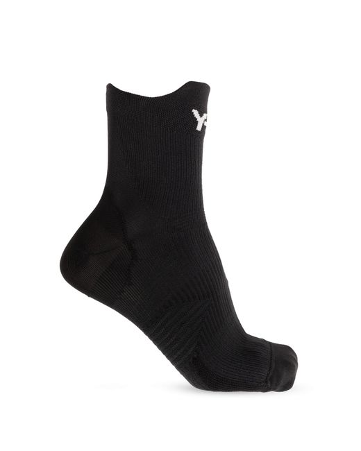 Y-3 Black Socks With Logo for men