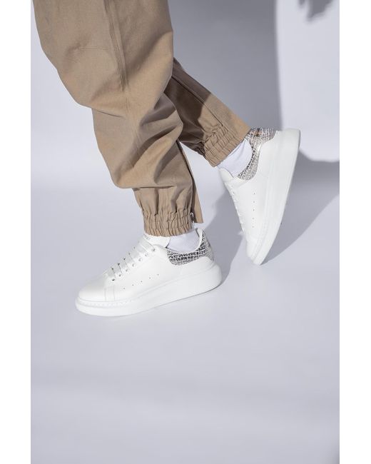 Alexander McQueen White Leather Sneakers, for men