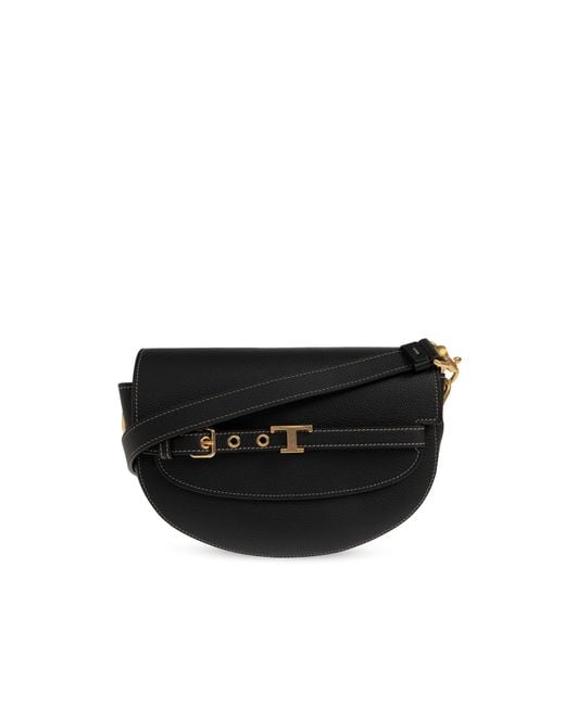 Tod's Black Leather 'Mini' Bag