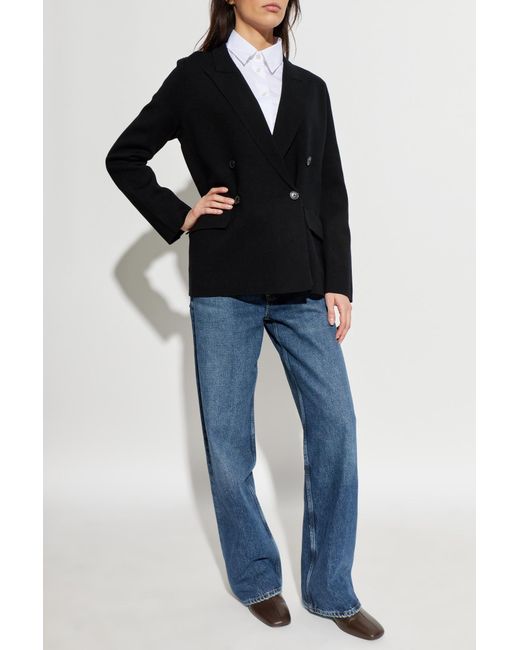Paul Smith Black Double-Breasted Blazer