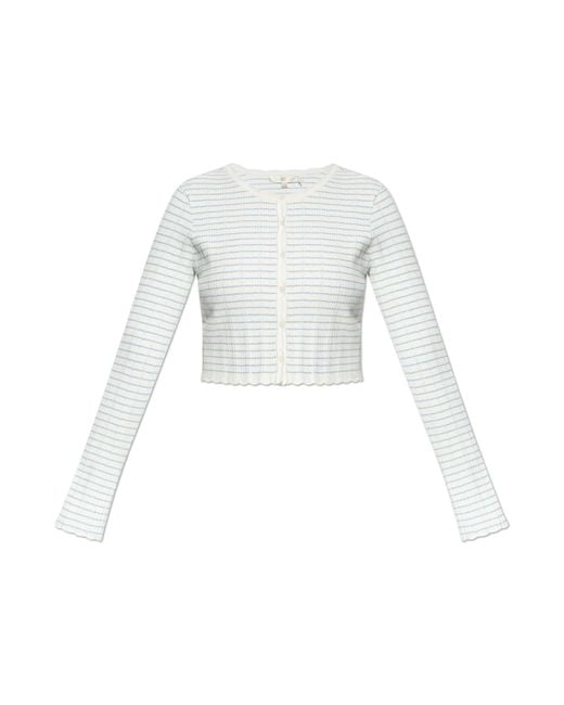 LoveShackFancy White Cardigan 'Media'