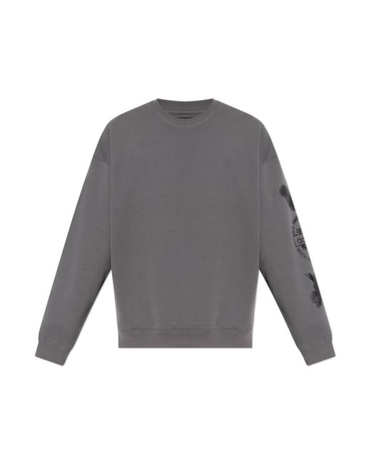 Y-3 Gray Oversize Sweatshirt for men