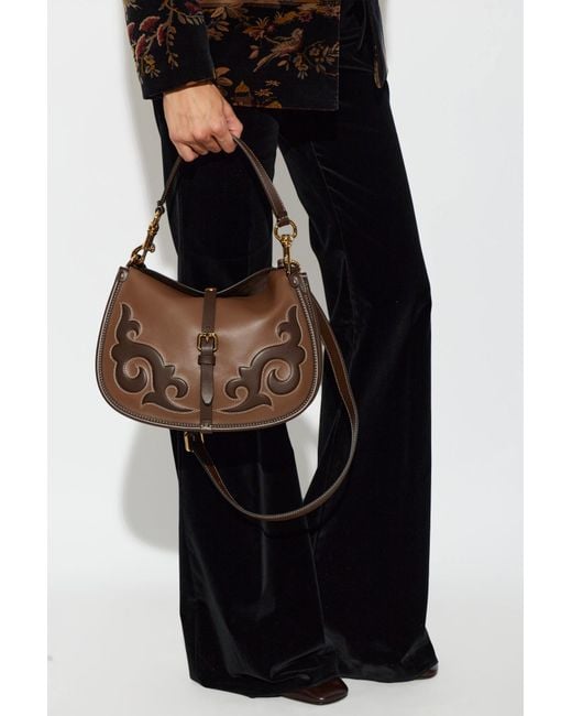 Etro Brown "Pony Medium" Bag