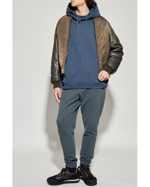 AllSaints Blue 'Underground' Hoodie for men