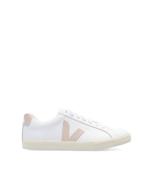 Veja White Esplar Leather Trainers
