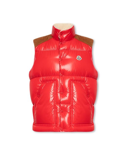Red moncler vest mens deals