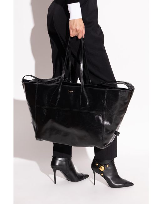 Balmain Black Shopper-Type Bag