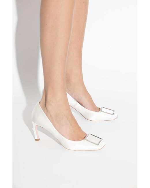 Roger Vivier White Heeled Shoes 'Trompette'