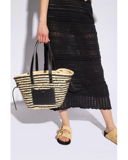 Isabel Marant Black 'cadix Medium' Shopper Bag,