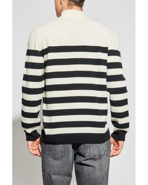 Balmain Natural Sweater With Appliqué for men