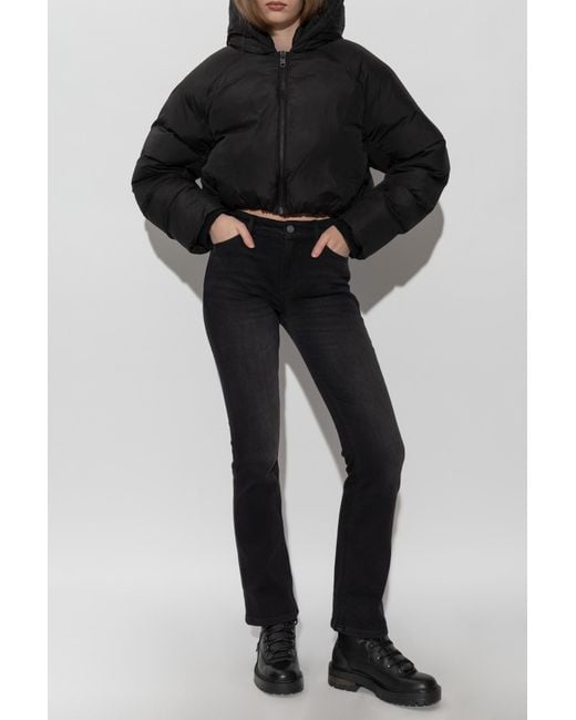 AllSaints Black Short Padded Jacket 'Mae'