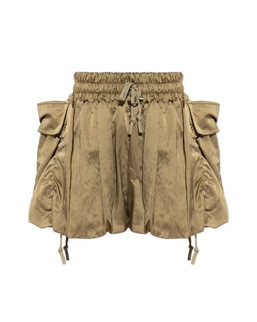 Balmain Natural Baggy Shorts With Pockets