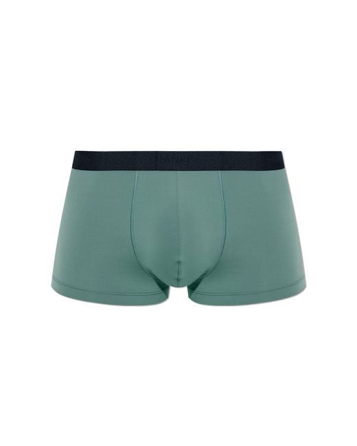 Hanro Green Boxers From The 'Micro Touch' Collection for men