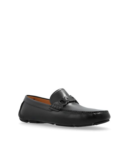 Ferragamo Black Leather Shoes Byte for men