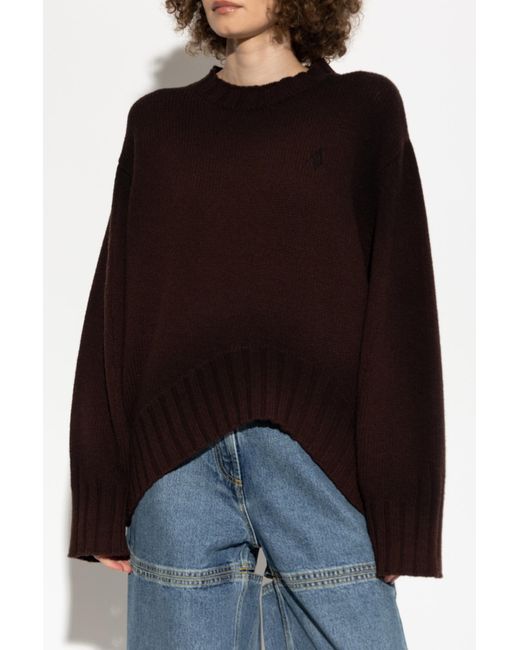 The Attico Black Wool Sweater