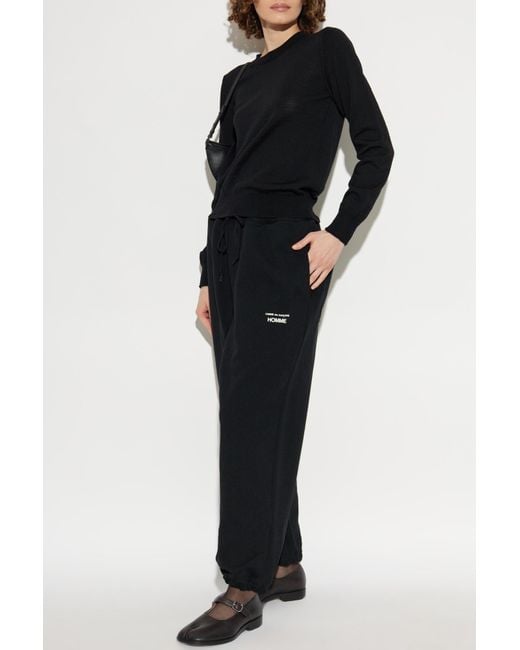 CDG by Comme des Garcons Black Wool Sweater