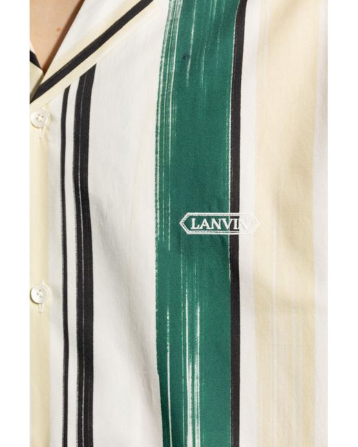 Lanvin White Striped Shirt, for men