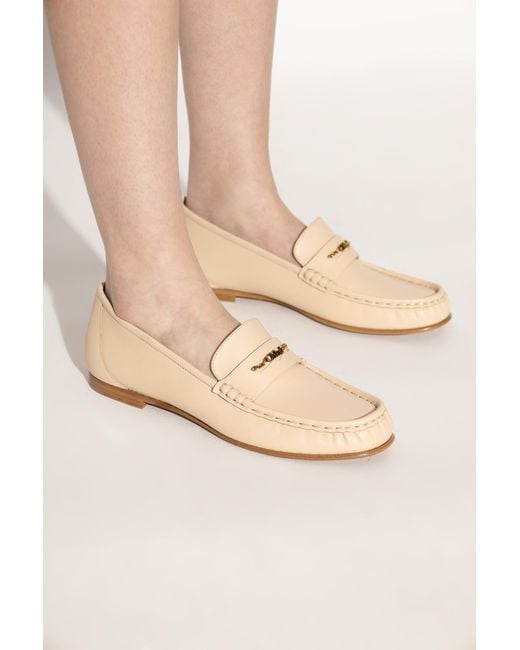 Chloé Natural Loafers