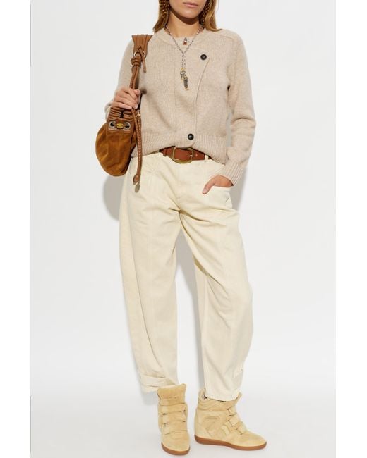 Isabel Marant Natural Wool Cardigan 'Murielle'