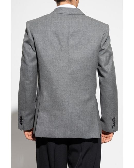 Givenchy Gray Double-Breasted Blazer for men