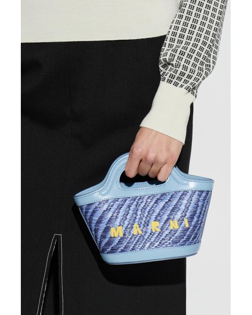 Marni Blue Handbag 'Tropicalia Micro'