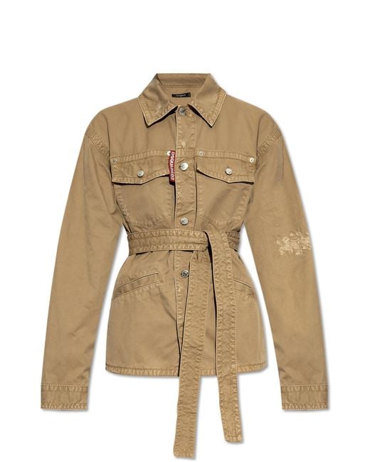 DSquared² Natural Shirt With Belt