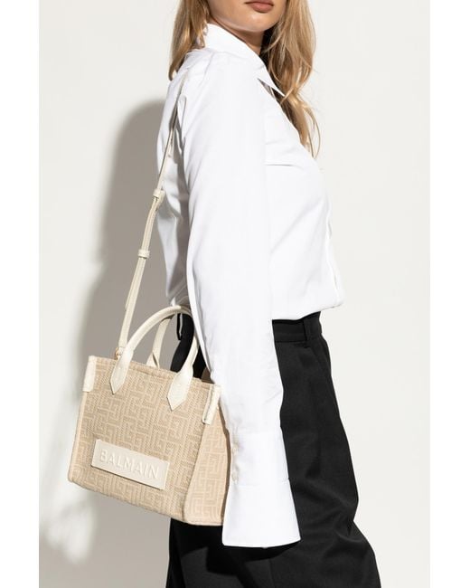 Balmain Natural Bag 'B-Army Small'