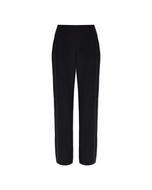 Cult Gaia Black Silk Trousers 'Sara'