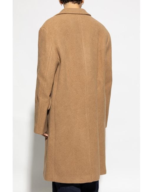 Dries Van Noten Natural Wool Coat for men